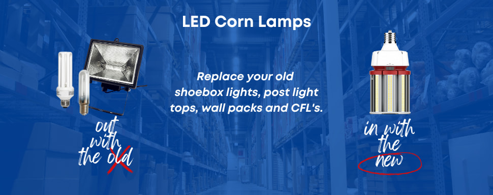 Old style of lighting vs new LED bulbs
