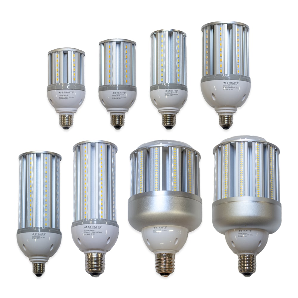 LED Corn Bulbs Choose Wattage, Kelvin, & Base