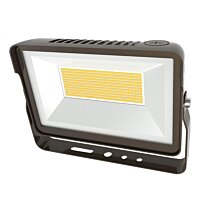 60W LED Flood Light w/ Photocell | 8,580 Lumens | Adjustable Yoke or Knuckle Mount | Selectable CCT | Bronze | Keystone Xfit