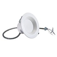 6" Circular LED Commercial Downlight | Power and Color Select. 18.5/13/9W, 3k/35k/4k, 80CRI, 0-10V Dimming | Keystone