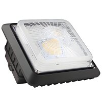 LED Canopy Light - Square 40W, 5,000 Lumens, 5000K, Dimmable, 100-277V | Commercial LED