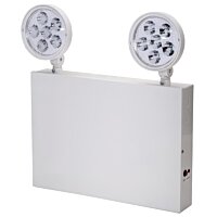 LED Emergency Light - NYC Approved - 2 Adjustable Lamp Heads - Emergency Battery Backup - Fire Resistant - Topaz