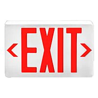 LED Emergency Exit Sign - Red - Battery Backup - Fire Resistant - Topaz