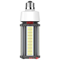 LED Corn Lamp | 27W, 3780 Lumens, Selectable Power & CCT | E26 Base | 277-347V |  Satco