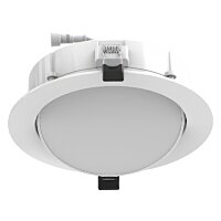 6" 12W Gimbaled LED Downlight - Selectable CCT, 1050 Lumen Max, White Housing | Keystone
