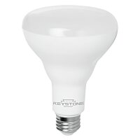 LED BR30 Light Bulb - 700 Lumens, 8 Watt, >90 CRI, Choose Your Kelvin, E26 Base - 65W Equivalent | Keystone