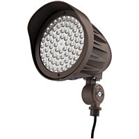 25W LED Bullet Flood Light w/ Photocell | 3,273 Lumens | Knuckle Mount | Selectable Power & CCT | Bronze Housing | Keystone Xfit