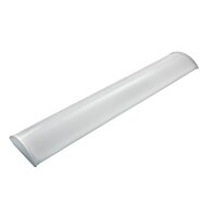 4ft Curved Wrap Fixture feat. Power Select & Color Select, 44/28/18W, 3k/4k/5k, Frosted Lens, 0-10V Dimming