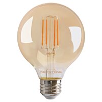 Keystone 5.5W G25 LED Light Bulb - 500 Lumens - 2200K - Amber Lens - E26 Base - >80CRI - 120V