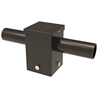 180º Top Mount Dual Tenon Adapter for 4 Inch Square Poles | 2-3/8" Slipfitter Mounting Bracket | Keystone