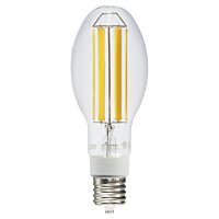 28W LED Filament Style Retrofit Lamp | 3500 Lumens, 2200K, 120-277V, Clear Lens | Light Efficient Design