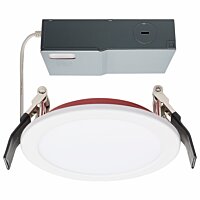 Satco 4" Fire Rated Circular LED Downlight - 10W, 800 Lumens, Selectable CCT