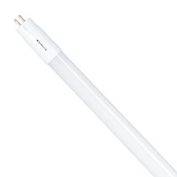 Closeup view of a Straits Lighting Streamline Series 4 foot LED T5 tube light with two prongs on the end