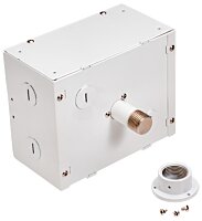 White J-Box Kit for 3/4" Pole and Pendant Mount Applications | Topaz