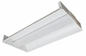 LED troffer lights, designed specially to be plug-in-play for drop ceiling applications such as healthcare facilities